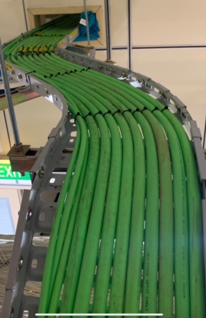 Cable on tray